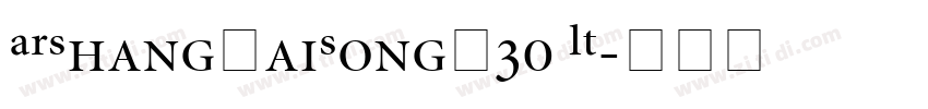 ARShangHaiSongU30 LT字体转换